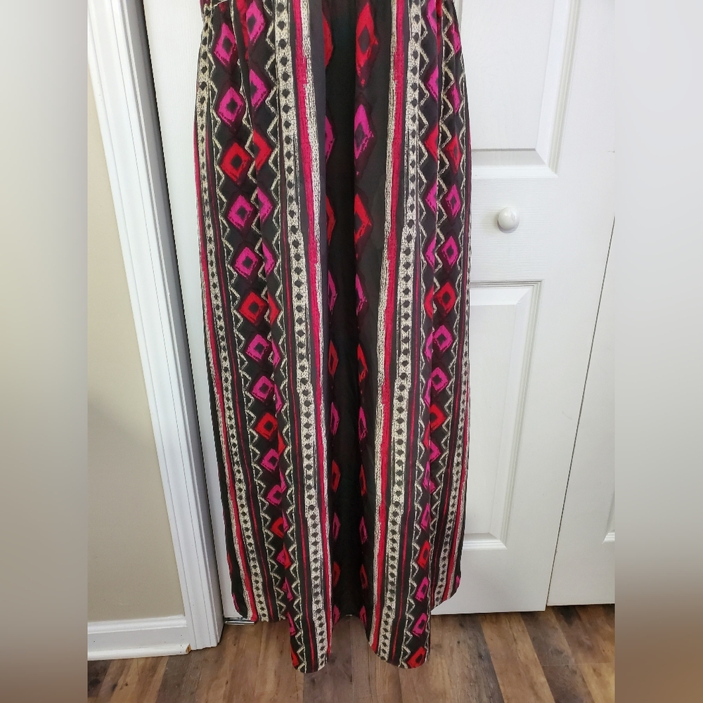 Lane Bryant Plus 26 Ikat Maxi Sundress With Adjustable Straps ~ Pre-Owned - Picture 5 of 15